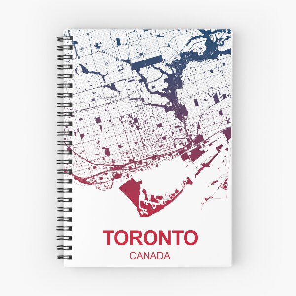 Item preview, Toronto Map Art Pink Blue Canada designed and sold by EpicMaps.