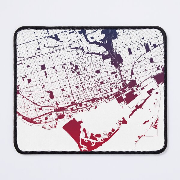 Item preview, Toronto Map Art Pink Blue Canada designed and sold by EpicMaps.