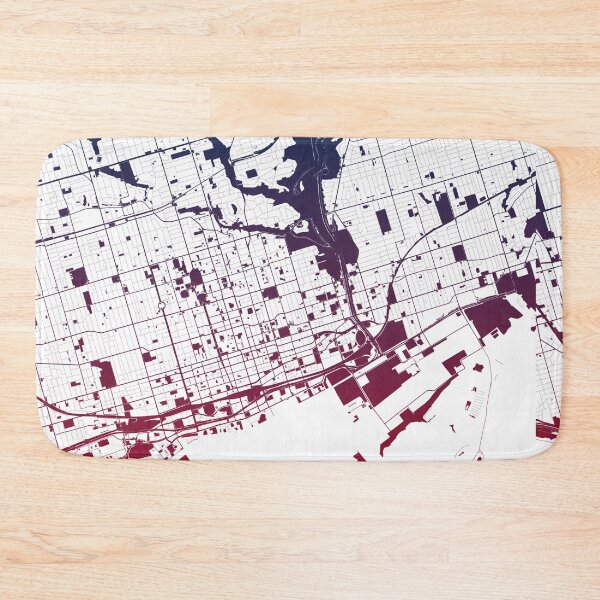 Item preview, Toronto Map Art Pink Blue Canada designed and sold by EpicMaps.