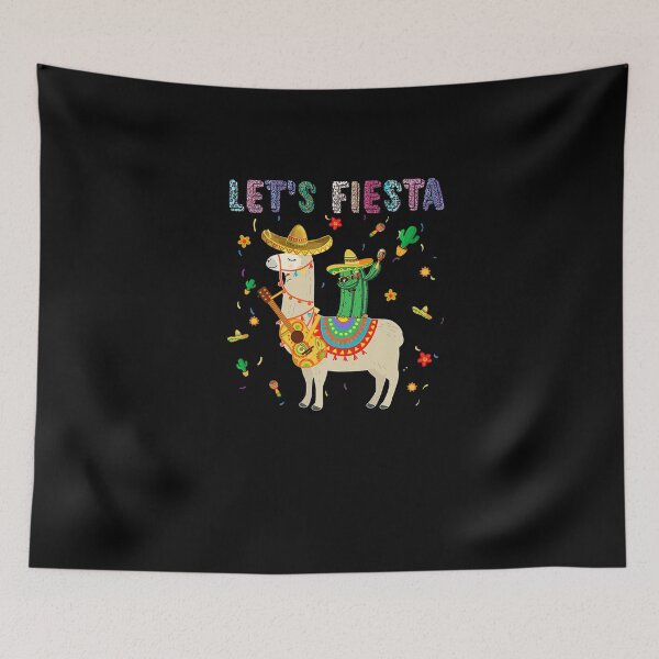 Item preview, Let s Fiesta Sombrero Llamas Cactus Mexican Cinco De Mayo Premium designed and sold by SterreLier.