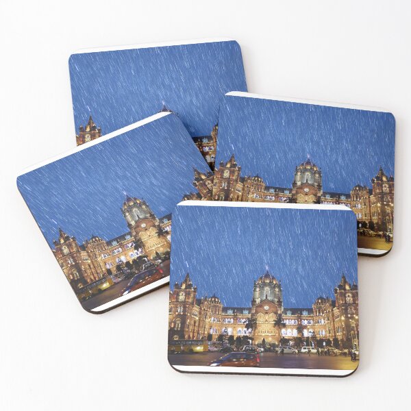 Item preview, Chhatrapati Shivaji Maharaj Terminus with star trails ,Mumbai, Maharashtra, India, modern art, wall art, print, personalised gifts, custom printed gifts designed and sold by CameraDesign.