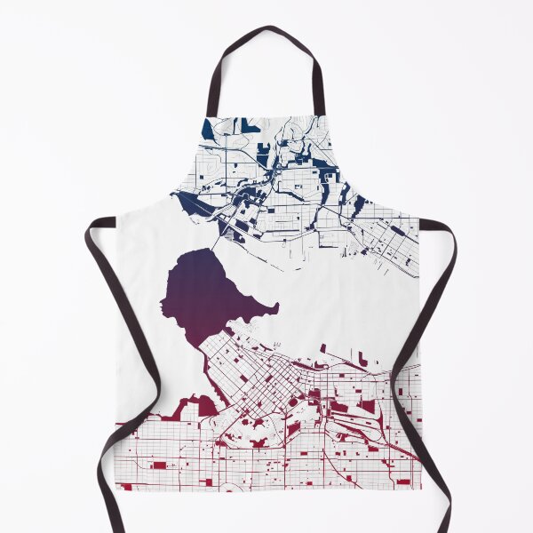 Item preview, Vancouver Map Art Pink Blue Canada designed and sold by EpicMaps.