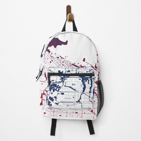 Item preview, Vancouver Map Art Pink Blue Canada designed and sold by EpicMaps.
