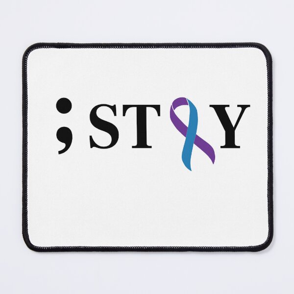 Item preview, Suicide Awareness, Semi Colon Suicide Ribbon designed and sold by Chelsealuv Krigbaum.