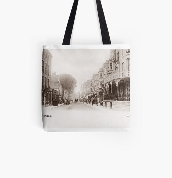 Ref: 51 - The Broadway, Worthing, West Sussex. All Over Print Tote Bag