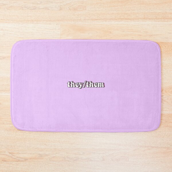 Item preview, they/them pronouns in pink designed and sold by ViviTV.