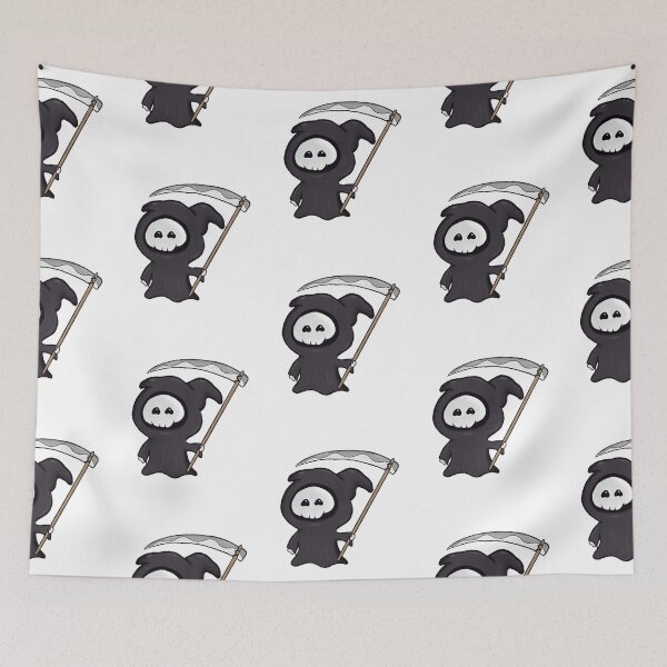 Item preview, A cute grim reaper, funny and adorable killer   designed and sold by MasonMelodyArt.