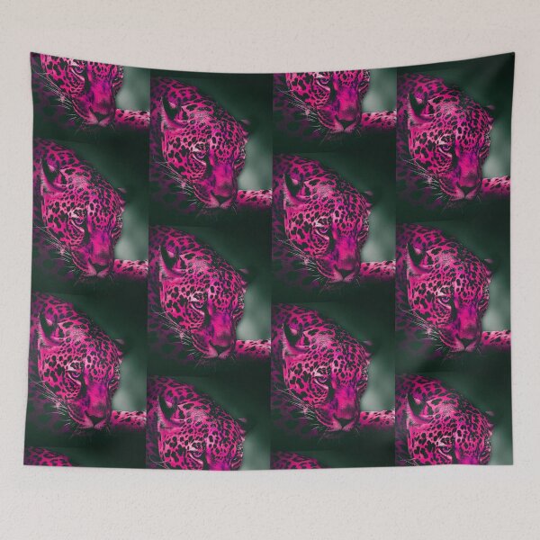 Item preview, Pink Leopard Portrait designed and sold by Paulele.