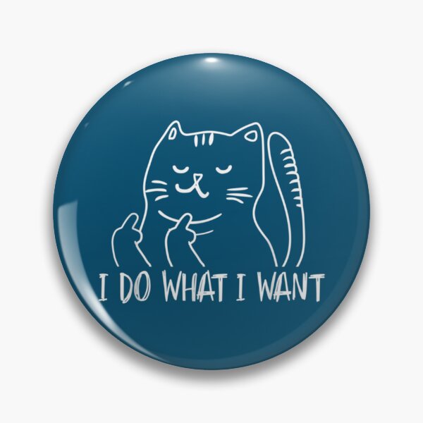 Item preview, Funny I do what I want cat flipping the bird offensive   designed and sold by MasonMelodyArt.