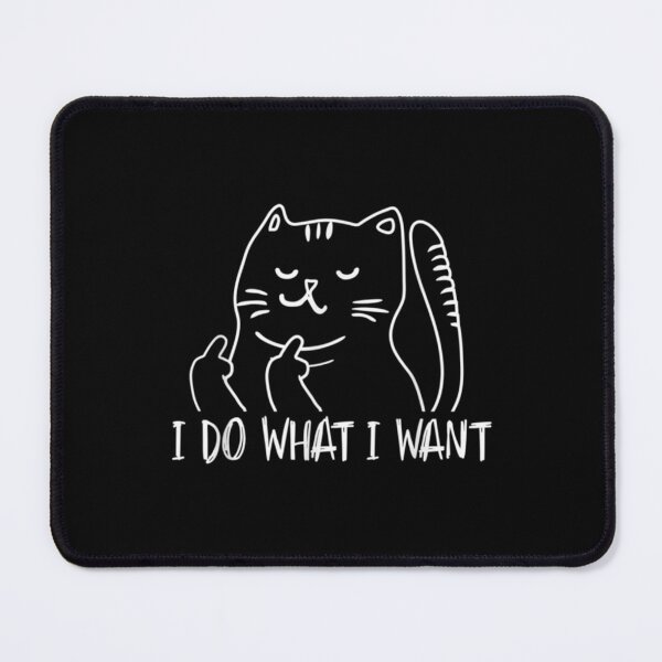 Item preview, Funny I do what I want cat flipping the bird offensive designed and sold by MasonMelodyArt.