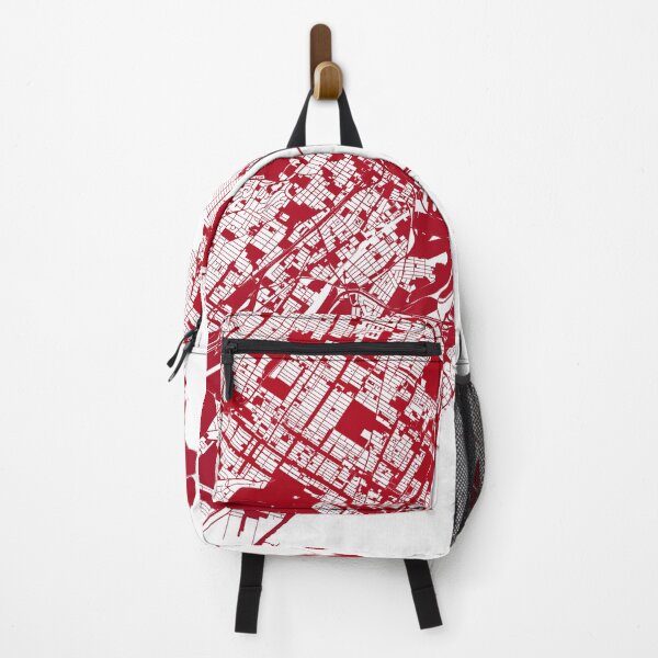 Item preview, Montreal Map Art red wine color Canada designed and sold by EpicMaps.