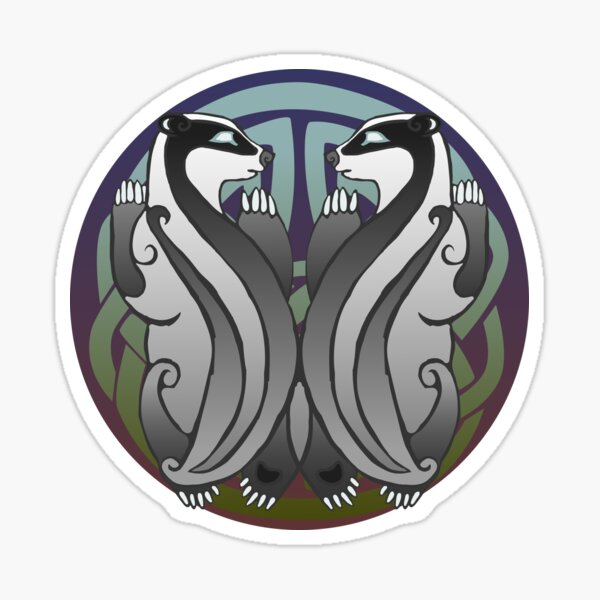 Mae moch daear | Badgers Sticker