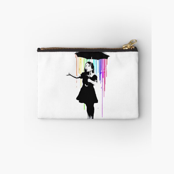 Item preview, Banksy Rainbow Rain Umbrella Girl designed and sold by Aturtopue721.