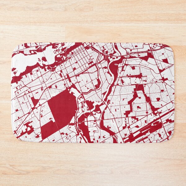 Item preview, Ottawa Map Art red wine color Canada designed and sold by EpicMaps.