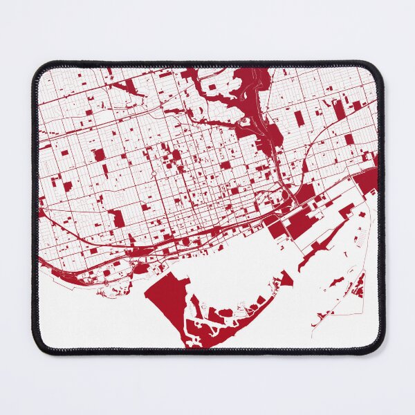 Item preview, Toronto Map Art red wine color Canada designed and sold by EpicMaps.