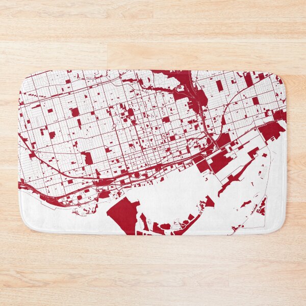 Item preview, Toronto Map Art red wine color Canada designed and sold by EpicMaps.