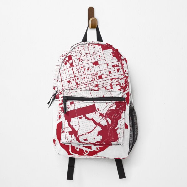 Item preview, Toronto Map Art red wine color Canada designed and sold by EpicMaps.