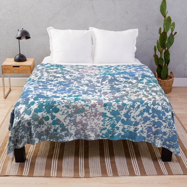 Item preview, Artist Colorful Paint Splatter Abstract Sky through Leaves designed and sold by FancyFriendship.