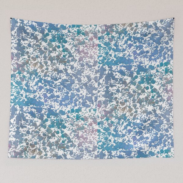 Item preview, Artist Colorful Paint Splatter Abstract Sky through Leaves designed and sold by FancyFriendship.