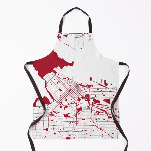 Item preview, Vancouver Map Art red wine color Canada designed and sold by EpicMaps.