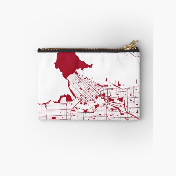 Artikelvorschau, Vancouver Map Art Rotweinfarbe Kanada entworfen und verkauft von EpicMaps.
