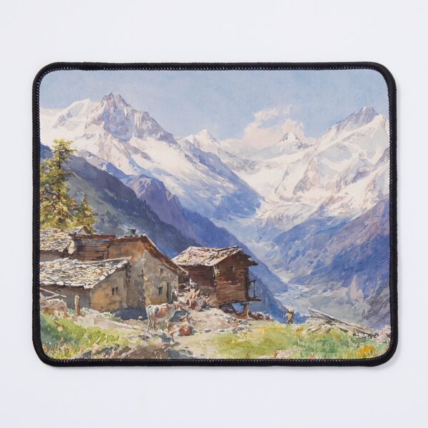 Item preview, The Alps Barneuza Wallis by Edward Theodore Compton 1900 designed and sold by LoveSeasonz.