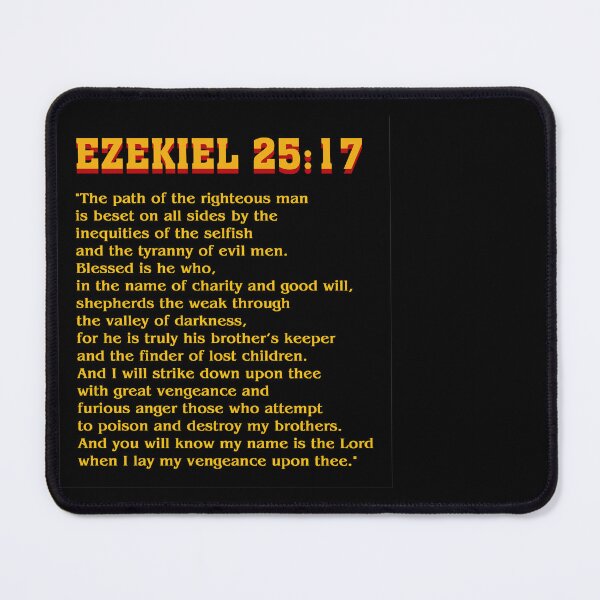 Item preview, Ezekiel 25:17 designed and sold by carolinavolo.