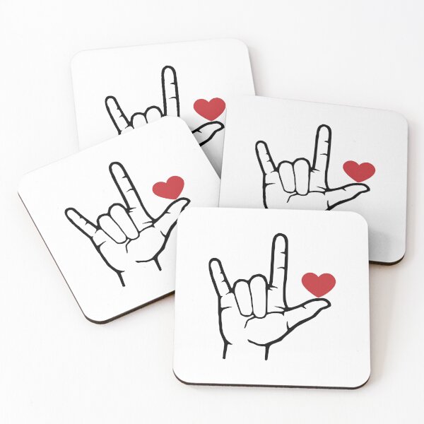 Item preview, i love you deaf sign language designed and sold by Mylecm.