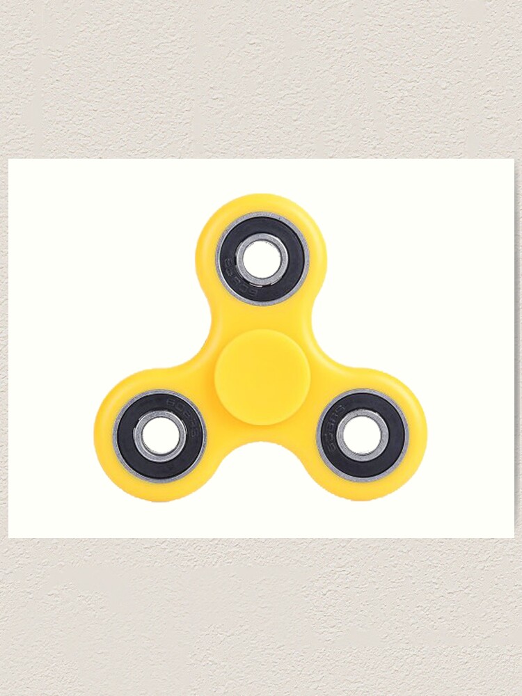 yellow fidget spinner