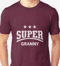 Camiseta ajustada Super Granny (Blanco)