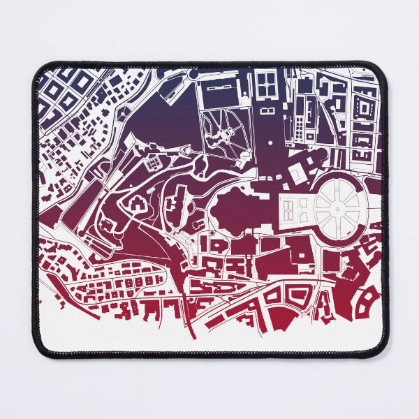 Item preview, Vatican Christians Catholics Jesus Christ Map Art Blue Pink Rome Italy designed and sold by EpicMaps.