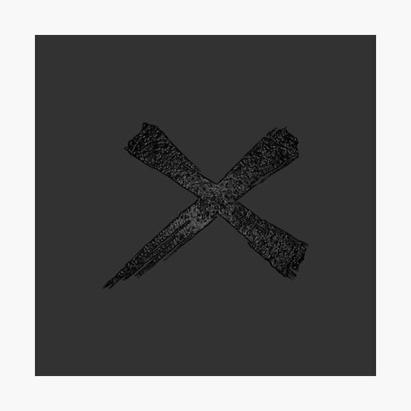 "Earth X Logo Simple Black" Photographic Print for Sale by Veraukoion