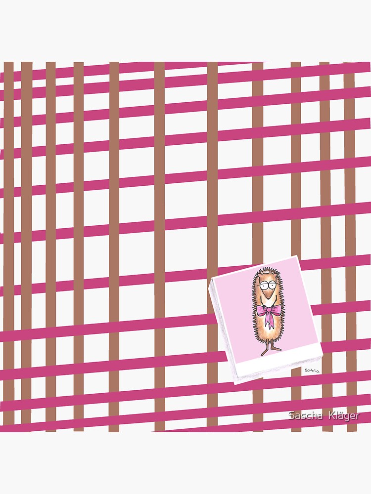 Thumbnail 3 of 3, Sticker, Inge Hedgehog's Bow / Hettie Hedgehog's Bow designed and sold by IsabellaSchaf.