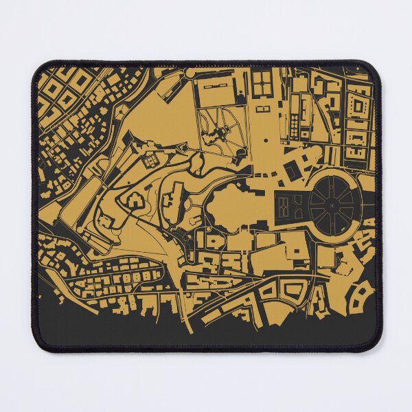 Item preview, Vatican Map Art Black Gold Rome Italy designed and sold by EpicMaps.