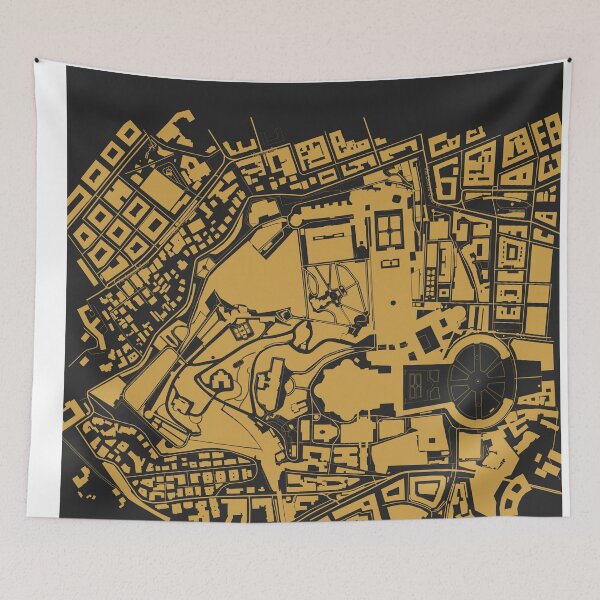 Item preview, Vatican Map Art Black Gold Rome Italy designed and sold by EpicMaps.