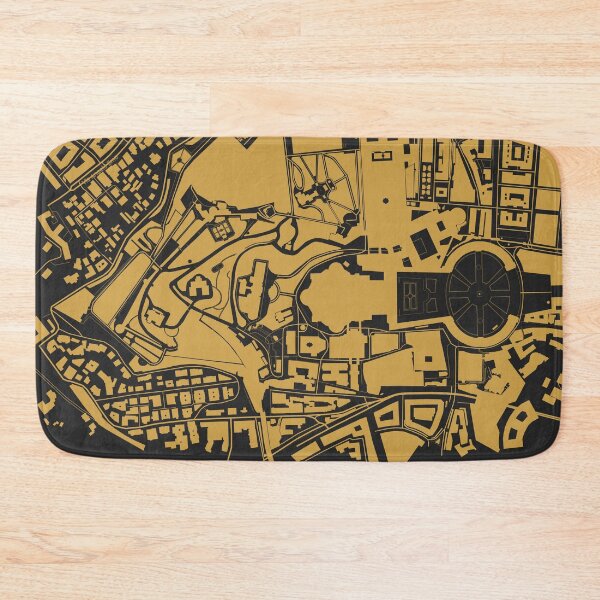 Item preview, Vatican Map Art Black Gold Rome Italy designed and sold by EpicMaps.
