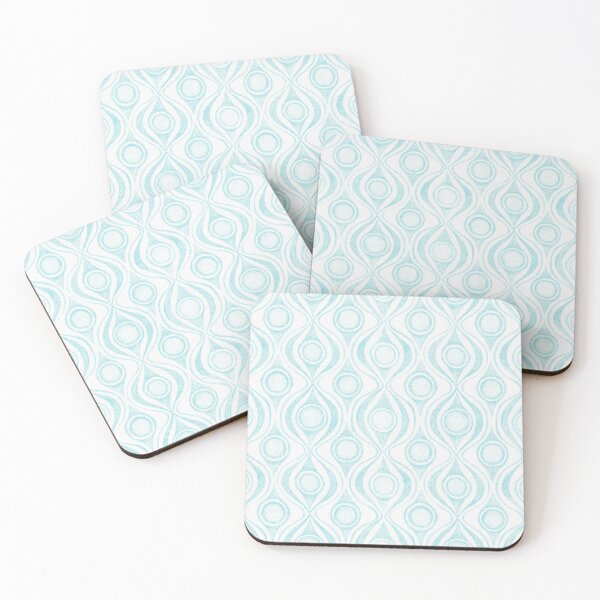 Item preview, Pattern with turquoise contours designed and sold by IrinaIkar.