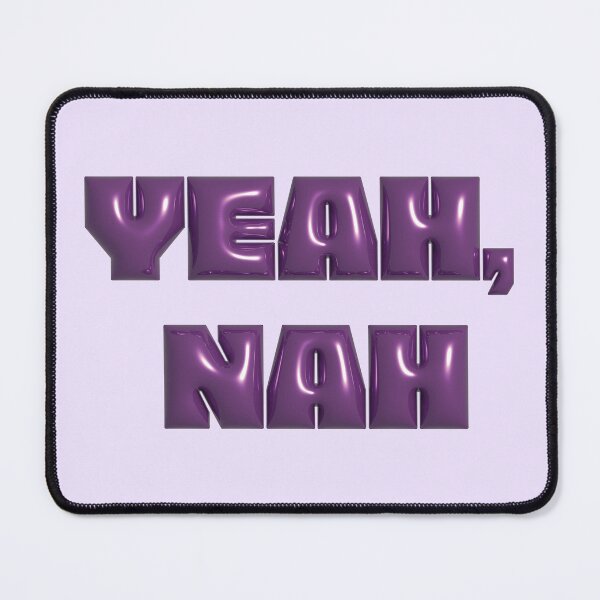 Item preview, Yeah, Nah Purple Balloon Letters designed and sold by kaylajadeb.