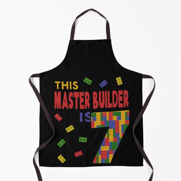 Item preview, Cute Master Builder 7 Years Old Block Building Boys Kids design designed and sold by Merchking1.
