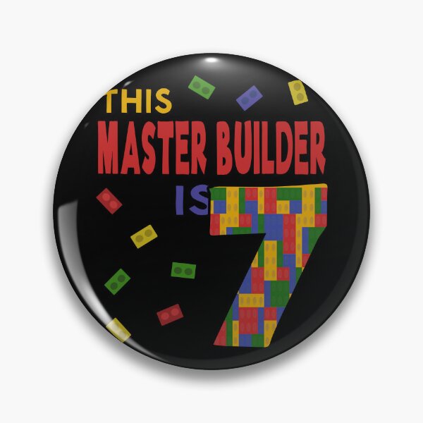 Item preview, Cute Master Builder 7 Years Old Block Building Boys Kids design designed and sold by Merchking1.