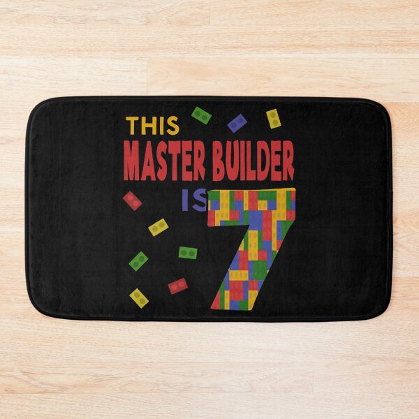 Item preview, Cute Master Builder 7 Years Old Block Building Boys Kids design designed and sold by Merchking1.
