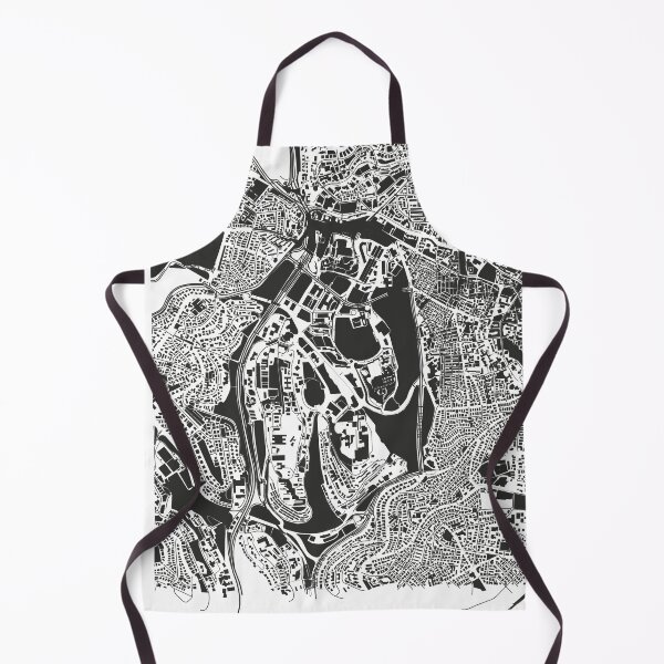 Item preview, Jerusalem Jews Judaism Moses synagogue Map Art Black white Jerusalem Israel designed and sold by EpicMaps.