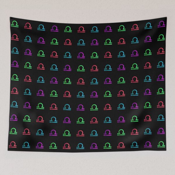 Item preview, Neon Libra All Over Pattern designed and sold by Hellofriendco.