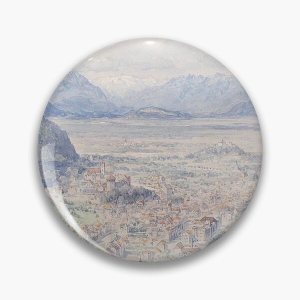 Item preview, A View of Bregenz and Lake Bodensee by Edward Theodore Compton designed and sold by LoveSeasonz.