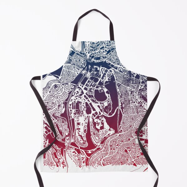 Item preview, Jerusalem Jews Judaism Moses synagogue Map Art Blue Pink Jerusalem Israel designed and sold by EpicMaps.