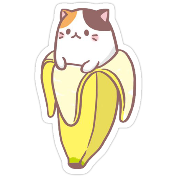 Banana Cat Stickers By Belindafrs Redbubble