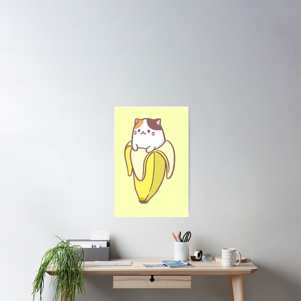 "Banana Cat" Poster for Sale by BelindaFRS Redbubble