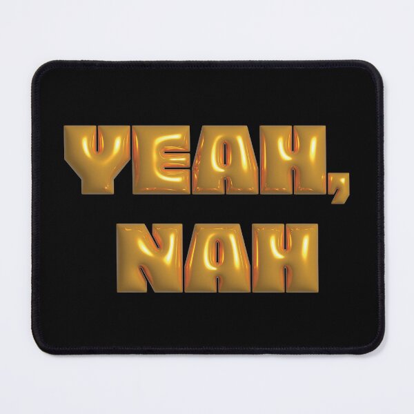 Item preview, Yeah, Nah Gold Balloon Letters designed and sold by kaylajadeb.