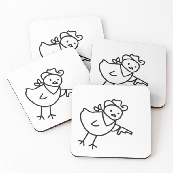 Item preview,  Funny doodle cowboy duck with gun  designed and sold by Puchi Evans.