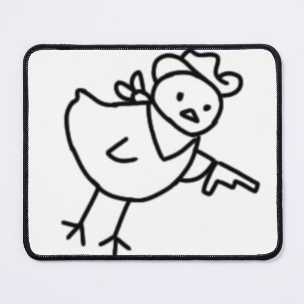 Item preview,  Funny doodle cowboy duck with gun  designed and sold by Puchi Evans.